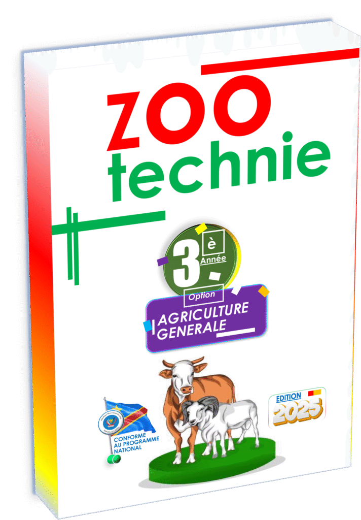 Maîtrisez les fondements de la zootechnie grâce au manuel officiel destiné à la 3ᵉ année agriculture générale, édition 2025. Conforme au programme EPST, ce support pédagogique vous prépare efficacement à la rentrée scolaire 2025 avec des contenus adaptés aux réalités de l’élevage en RDC.