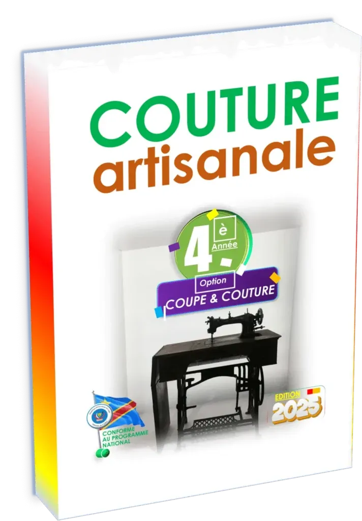Couverture du manuel de Coupe et Couture pour la 4ème année, édition 2025.