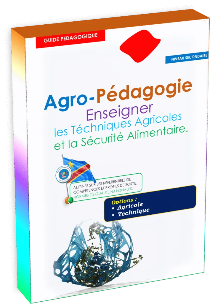 Couverture du guide pédagogique d'Agro-pédagogie pour l'enseignement secondaire en RDC.