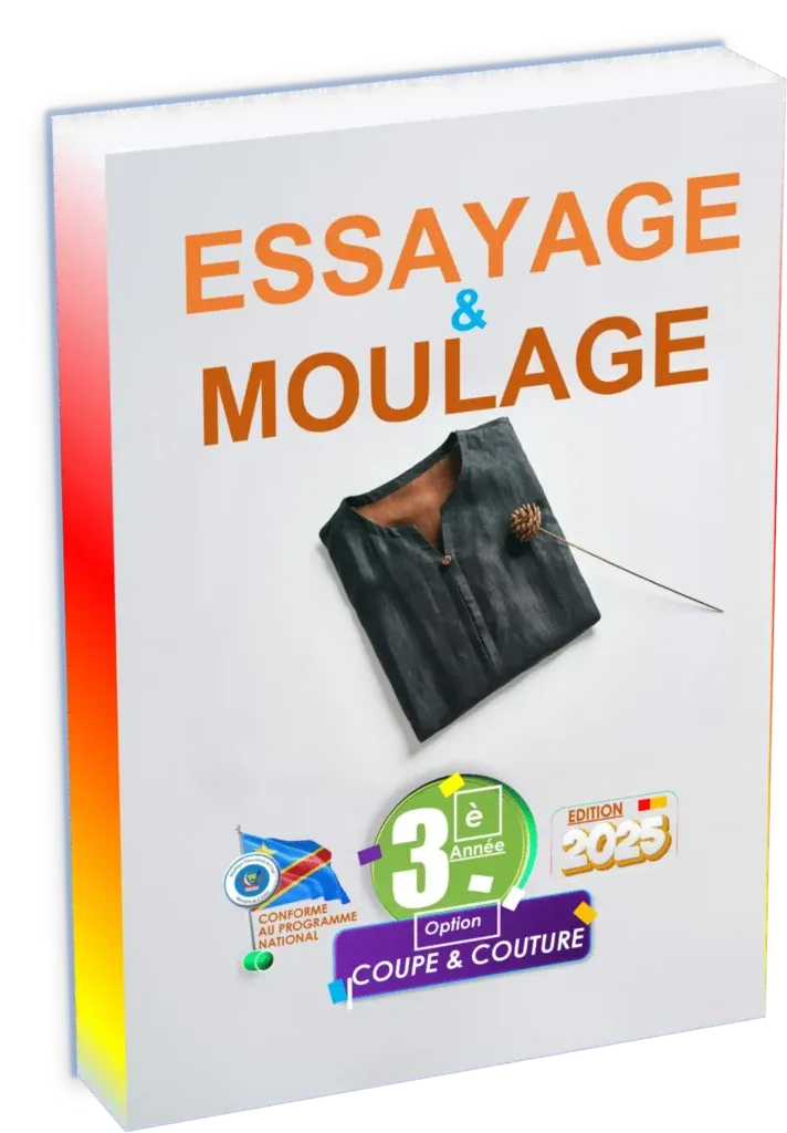 Couverture du manuel scolaire Essayage et Moulage pour la 3ème année de la section Coupe et Couture.