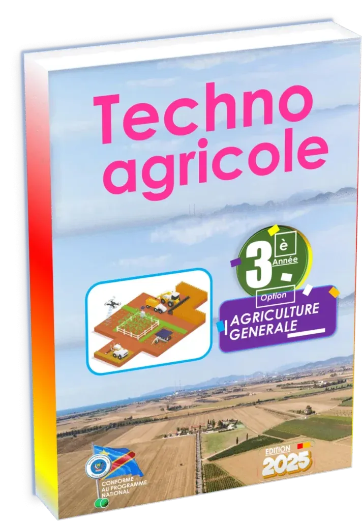 Couverture du manuel de Technologie Agricole 3ème année, option Agriculture Générale, programme RDC.