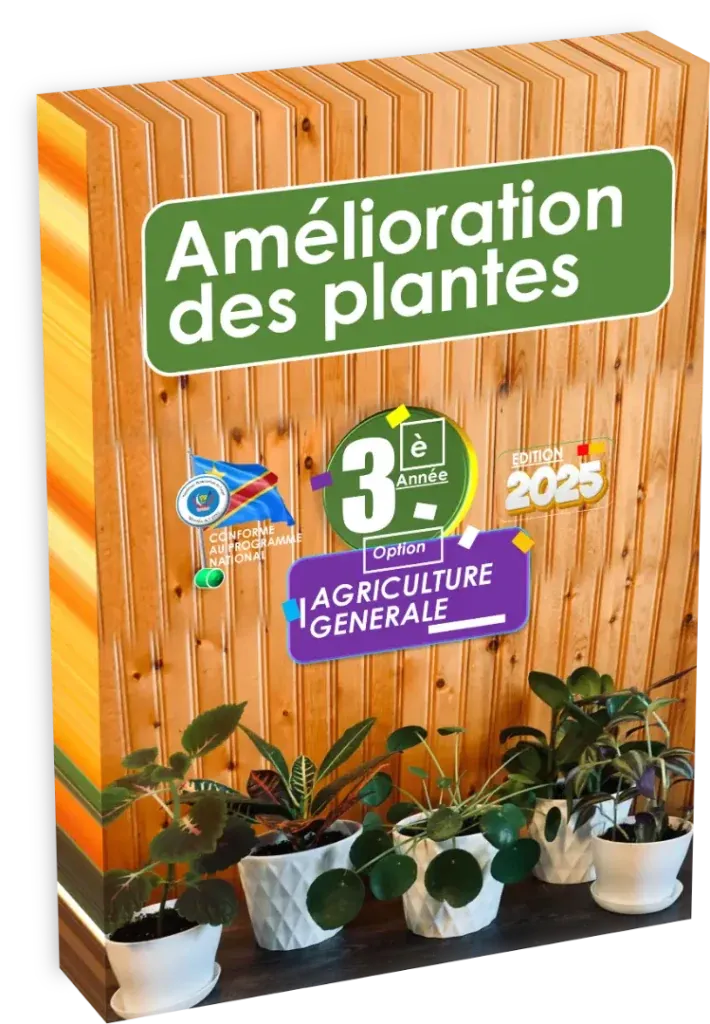Couverture du manuel scolaire d'Amélioration des Plantes pour la 3ème année d'Agriculture Générale, édition 2025.