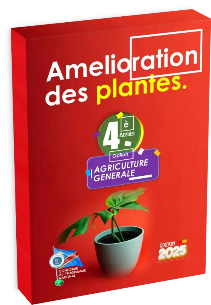 Couverture du manuel d'Amélioration des Plantes pour la 4ème année option Agriculture Générale.