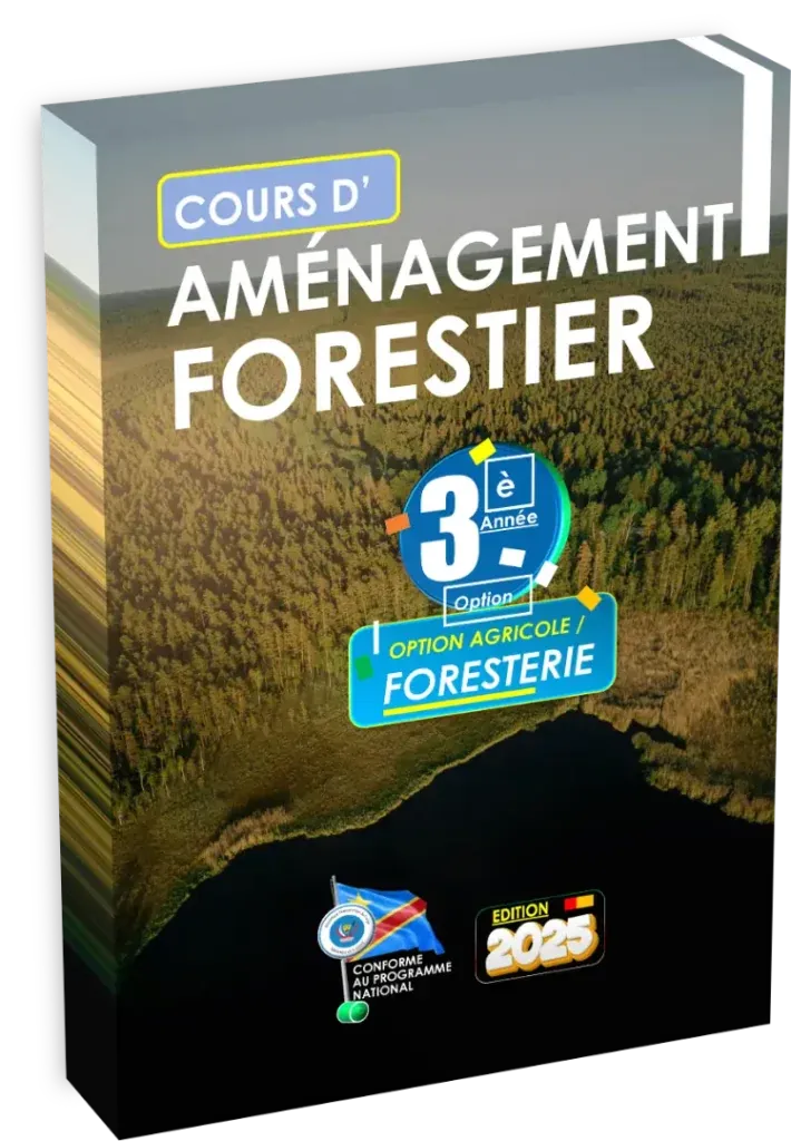 Couverture du manuel d'Aménagement Forestier pour la 3ème année de l'option Agri-Foresterie en RDC.