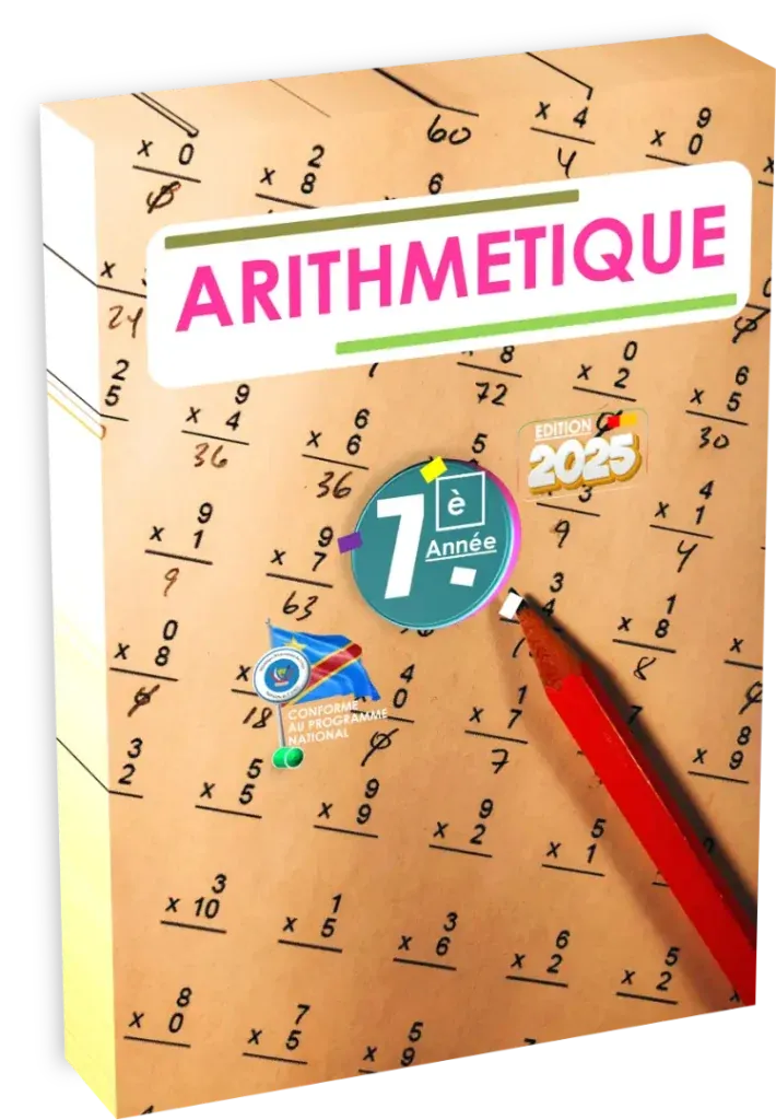 Couverture du manuel scolaire d'Arithmétique pour la 7ème année, édition 2025