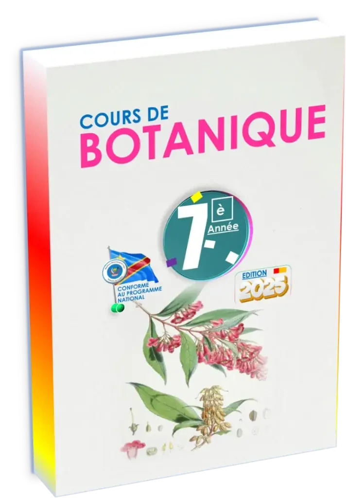 Couverture du manuel scolaire de Botanique pour la 7ème année, programme de la RDC.