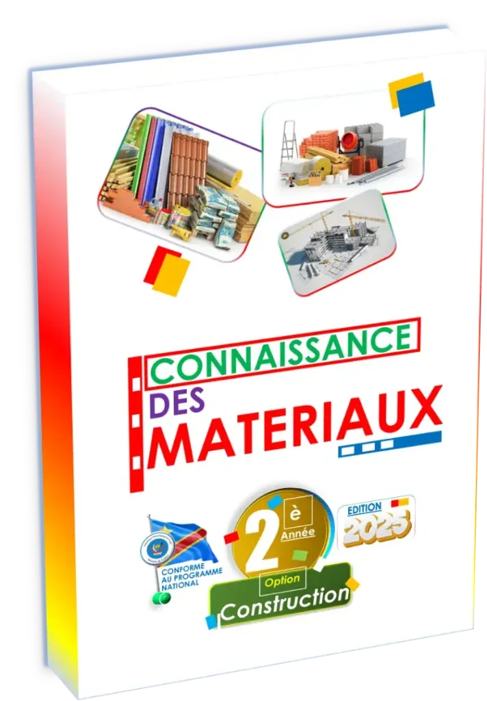 Couverture du manuel de Connaissance des Matériaux pour la 2ème année de la section Construction.