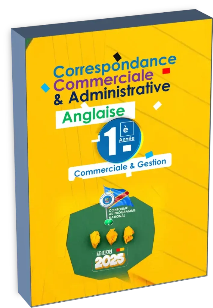 Couverture du manuel scolaire 'Correspondance Anglaise 1ère Année CG', édition 2025.