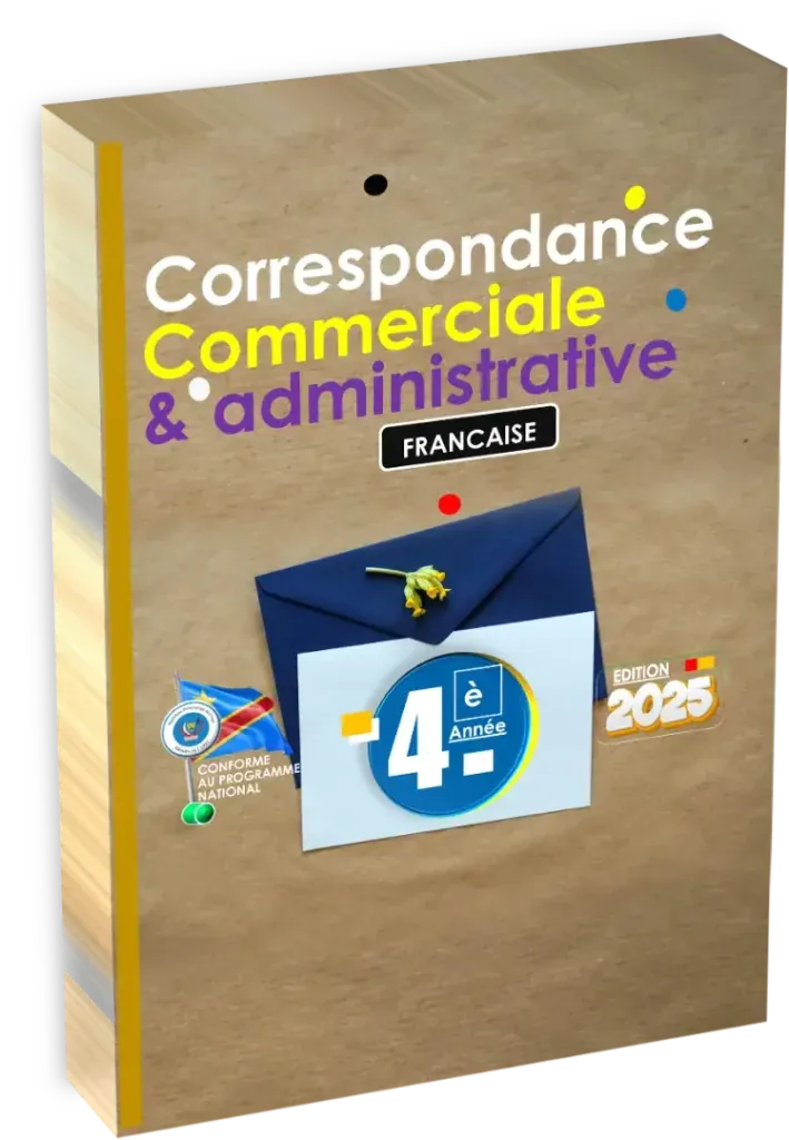 Couverture du manuel de Correspondance Française pour la 4ème année, section Culture Générale, édition 2025.