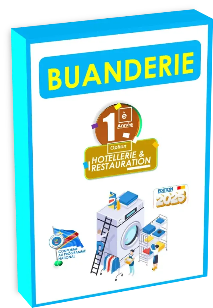 Couverture du manuel scolaire 'Cours de Buanderie 1ère Année Hôtellerie et Restauration'