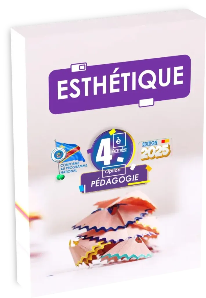 Couverture du manuel de cours d'Esthétique pour la 4ème année Pédagogie Générale