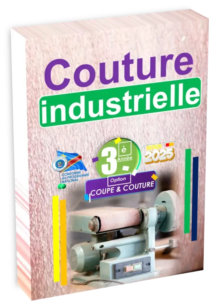 Couverture du manuel de Couture Industrielle pour la 3ème année de la section Coupe et Couture