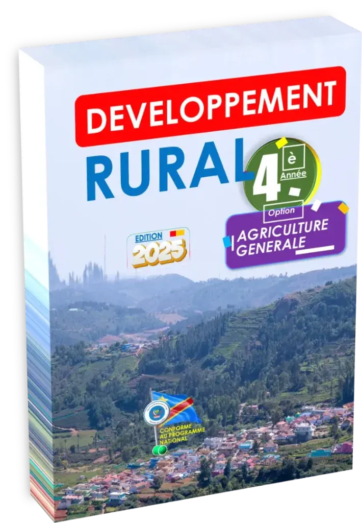 Couverture du manuel de Développement Rural pour la 4ème année, option Agriculture Générale, édition 2025.