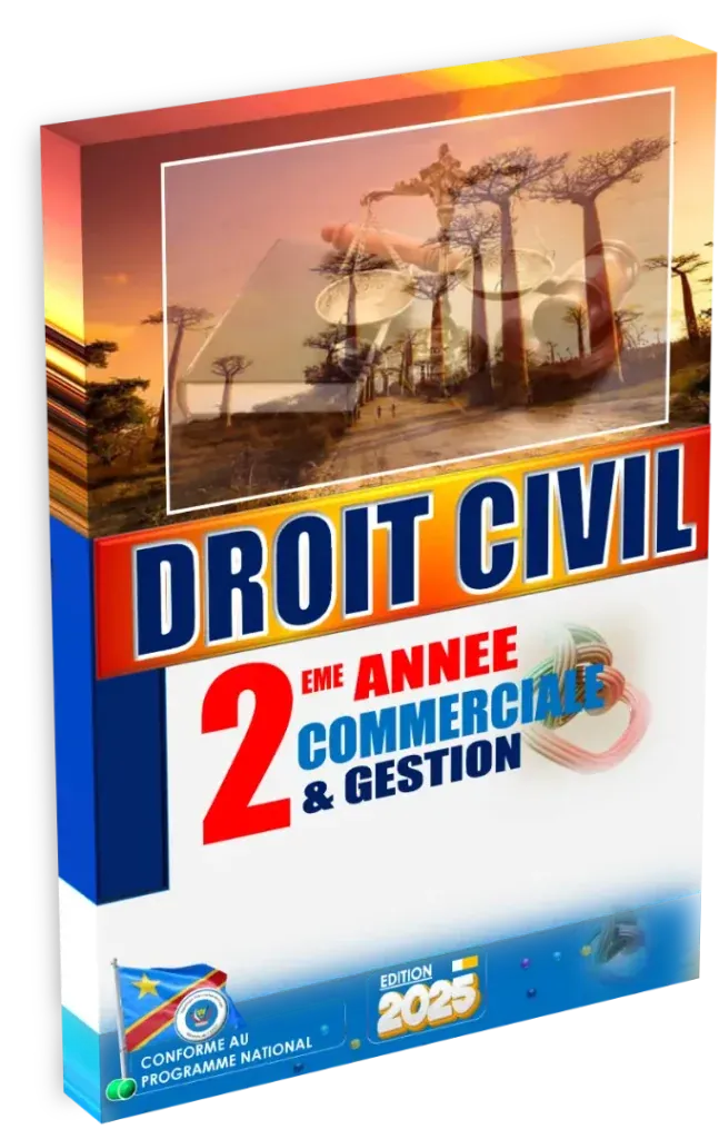 Couverture du manuel de Droit Civil pour la 2ème année, section Commerciale et Gestion.