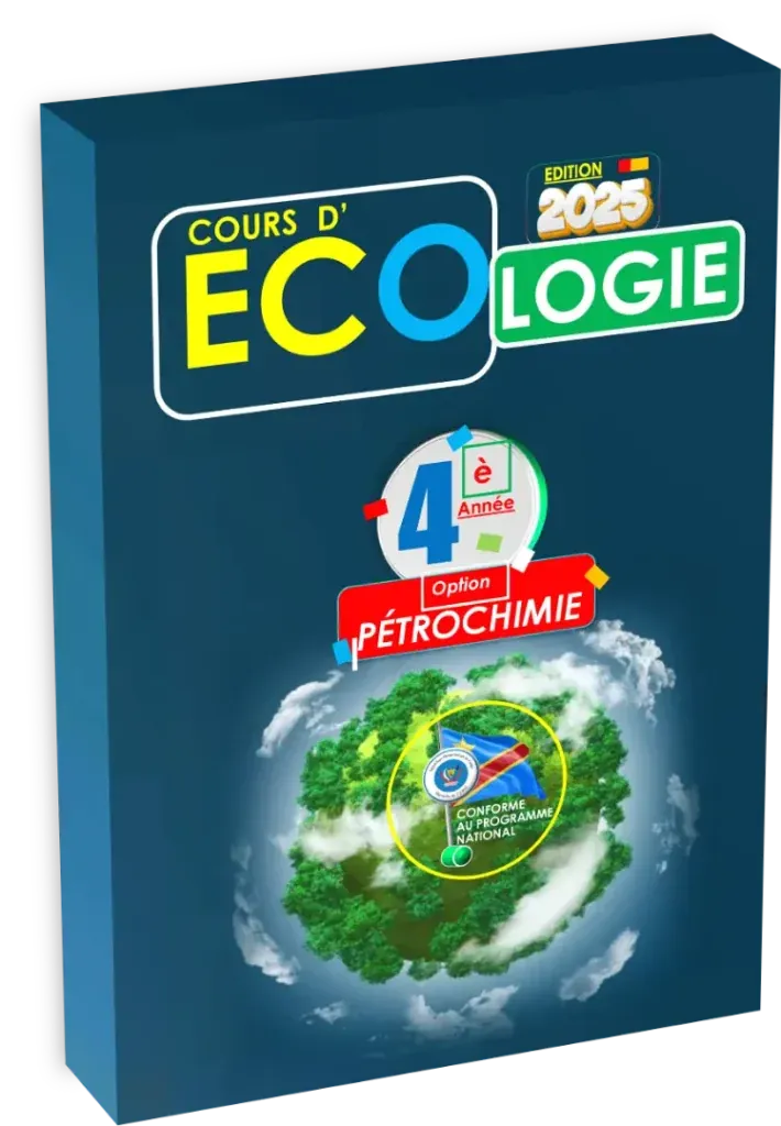 Couverture du manuel d'Écologie pour la 4ème année, option Pétrochimie, édition 2025