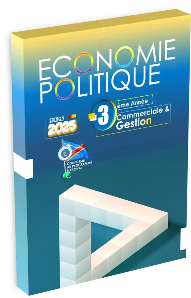 Couverture du manuel scolaire d'Économie Politique pour la 3ème année Commerciale et Gestion (CG)
