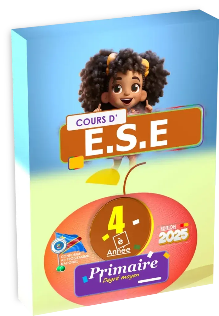 Couverture du manuel d'ESE pour la 4ème année primaire en RDC, édition 2025.