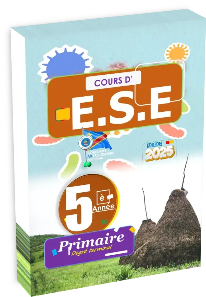 Couverture du manuel d'ESE 5ème année primaire RDC édition 2025