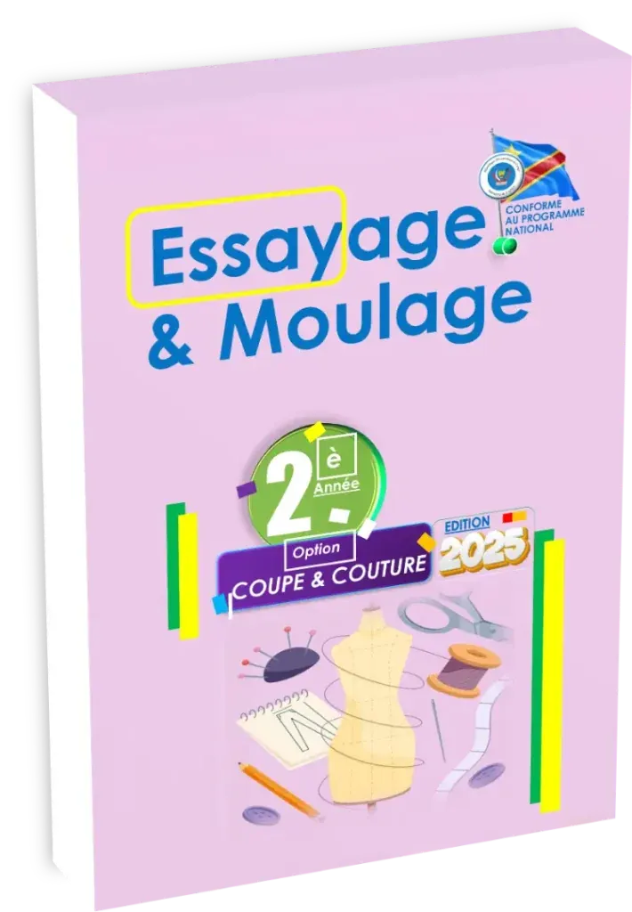 Couverture du manuel scolaire Essayage et Moulage pour la 2ème année de la section Coupe et Couture.