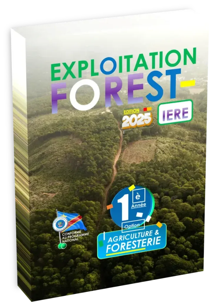 Couverture du manuel scolaire d'Exploitation Forestière pour la 1ère année Agriculture et Foresterie.