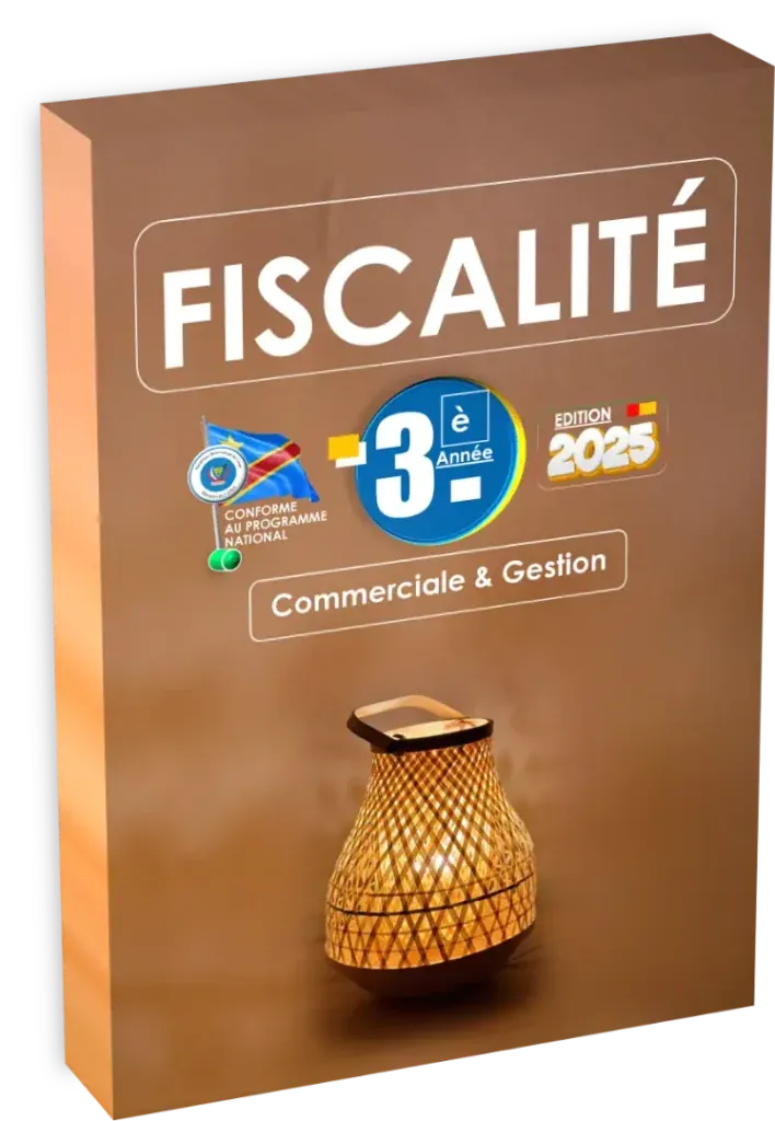 Couverture du manuel de Fiscalité pour la 3ème année Commerciale et Gestion (CG), édition 2025.