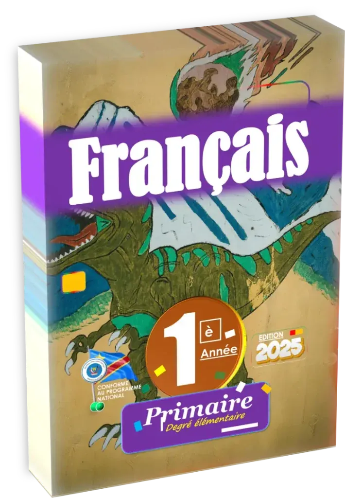 Couverture du manuel de Français pour la 1ère année primaire en RDC, édition 2025.