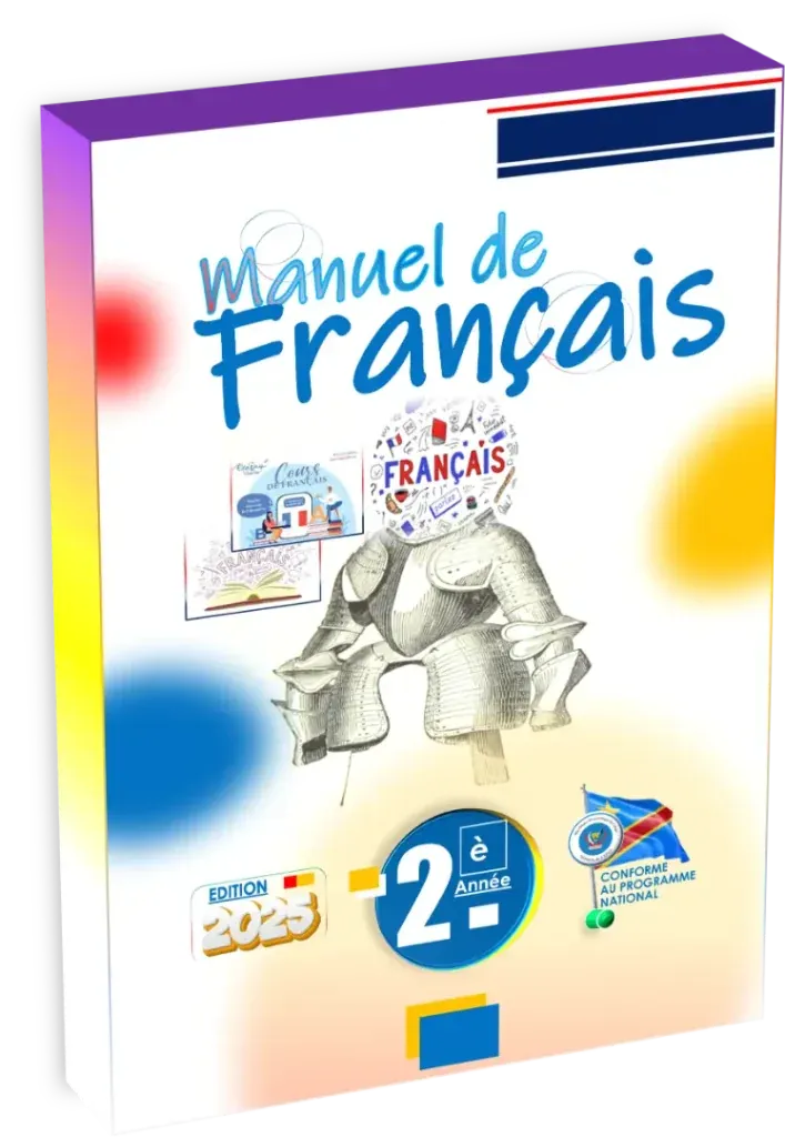 Couverture du manuel scolaire de Français pour la 2ème année primaire, programme RDC.