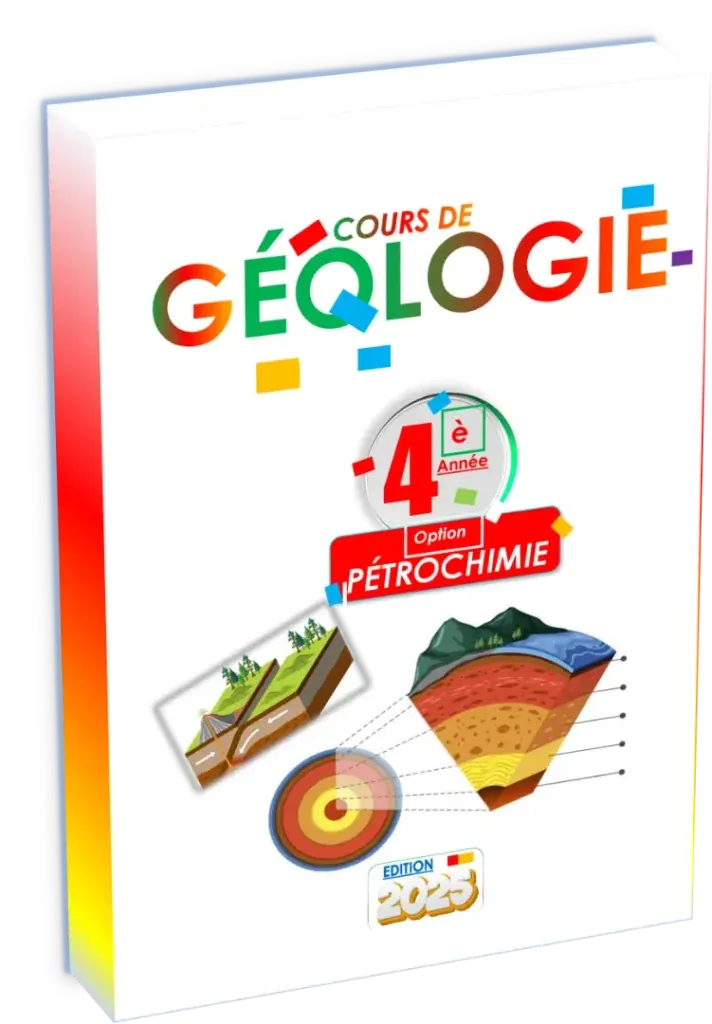 Couverture du manuel de Géologie et Pétrochimie pour la 4ème année des humanités techniques.