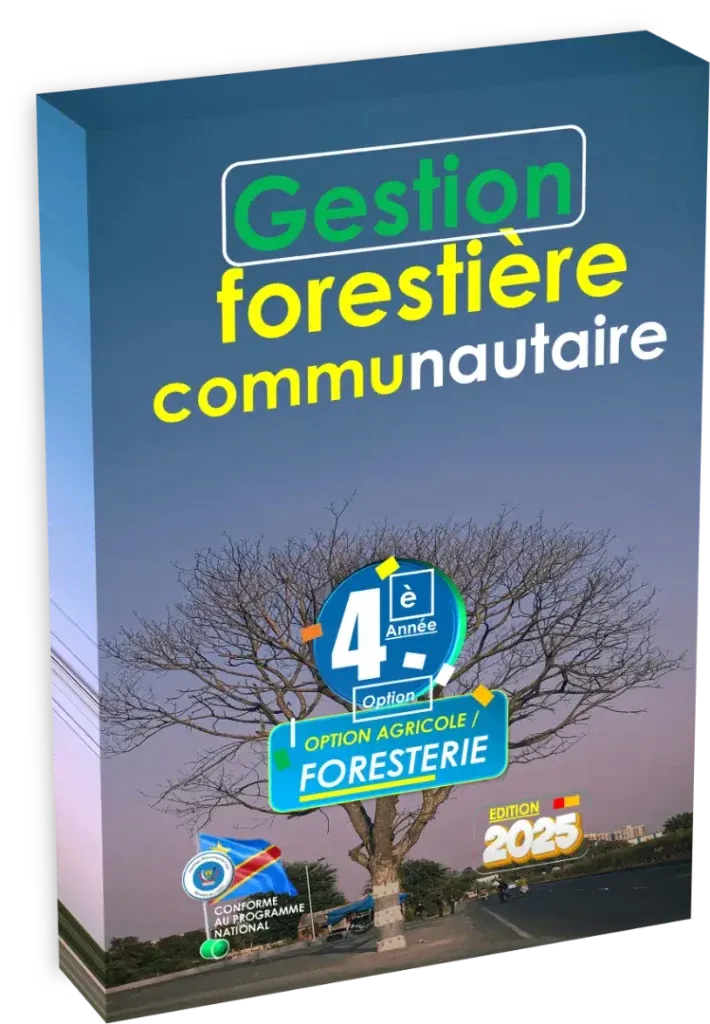 Couverture du manuel scolaire de Gestion Forestière Communautaire pour la 4ème année Agri-Foresterie.