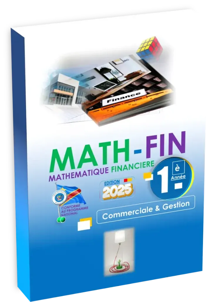 Couverture du manuel de Mathématiques Financières pour la 1ère année Commerciale et Gestion