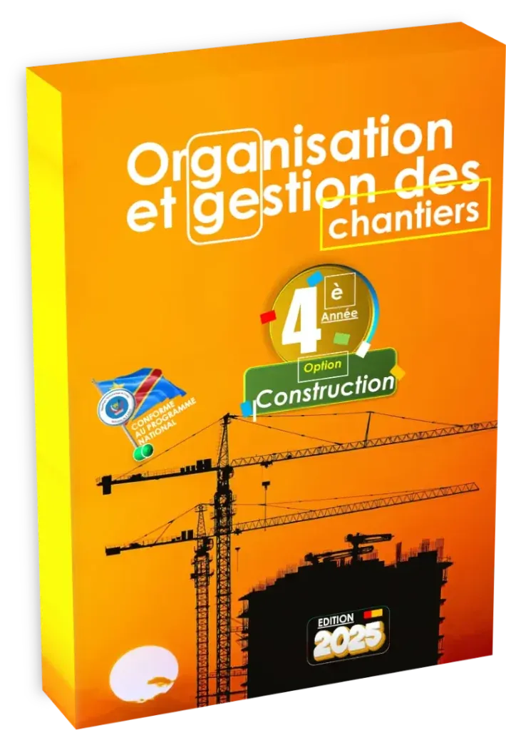 Couverture du manuel scolaire d'Organisation et Gestion des Chantiers pour la 4ème année Construction.