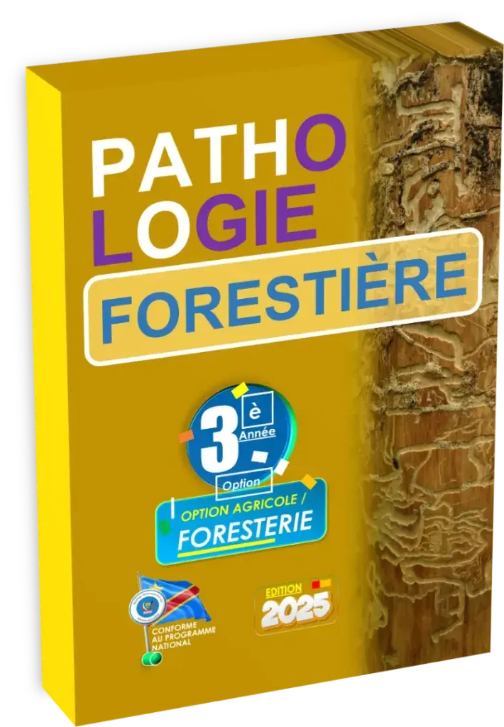 Couverture du manuel de Pathologie Forestière pour la 3ème année de la filière Agri-Foresterie en RDC.