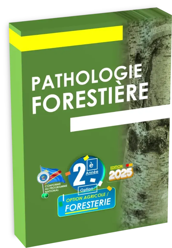 Couverture du manuel de cours de Pathologie Forestière pour l'option foresterie en RDC.