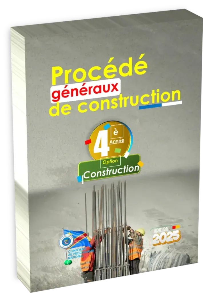 Couverture du manuel de Procédés Généraux de Construction pour la 4ème année, section Construction.