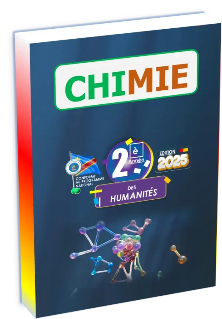 Couverture du manuel de Chimie pour la 2ème année des Humanités.