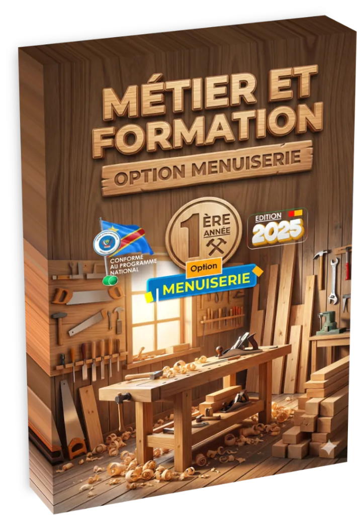 Couverture du manuel scolaire Métier et Formation, 1ère année, option Menuiserie.