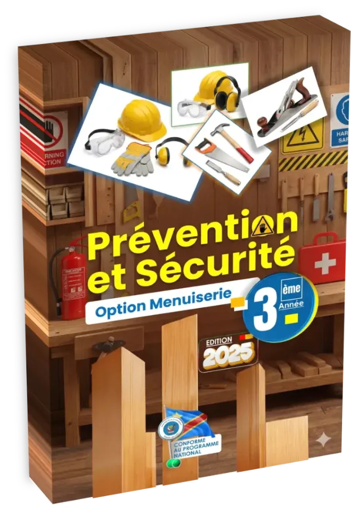 Couverture du manuel scolaire 'Prévention et Sécurité, 3ème Année, Option Menuiserie'