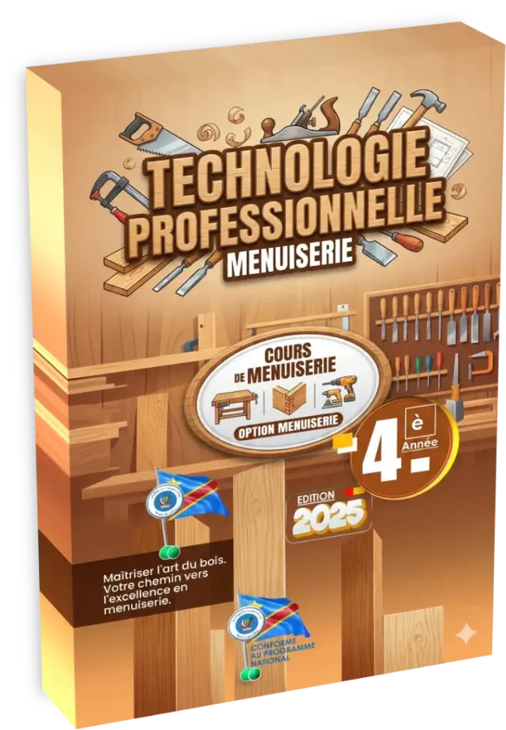 Couverture du manuel de Technologie Professionnelle 4ème année, option Menuiserie.