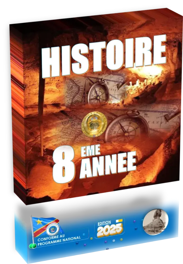 Couverture du manuel scolaire d'Histoire pour la 8ème année en RDC