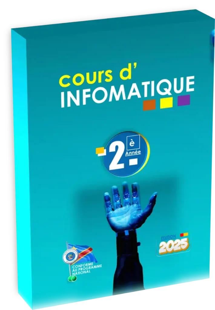 Couverture du manuel d'Informatique pour la 2ème année des Humanités, édition 2025