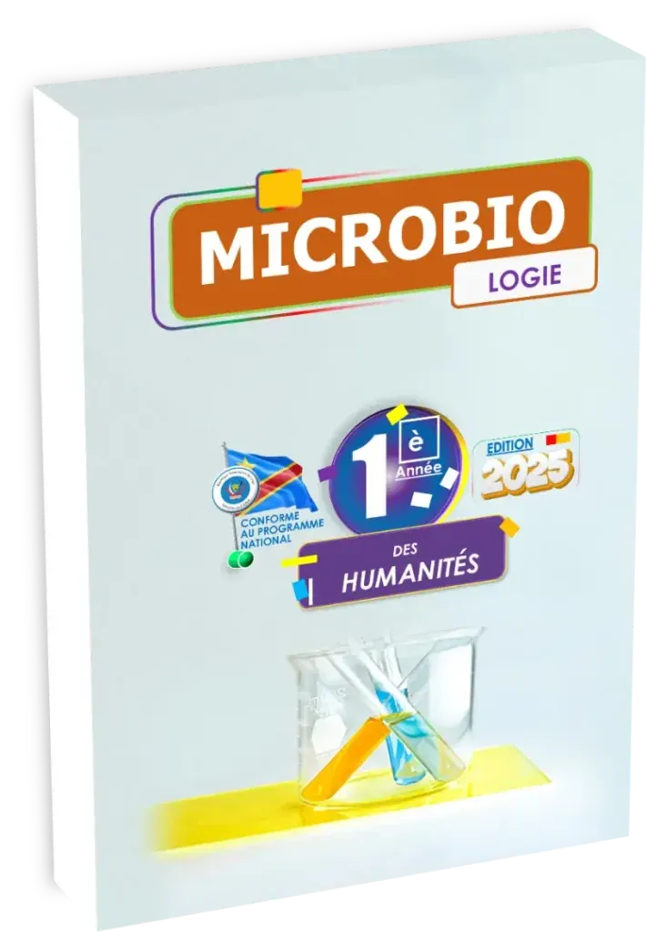 Couverture du manuel scolaire de Microbiologie pour la 1ère année des humanités.