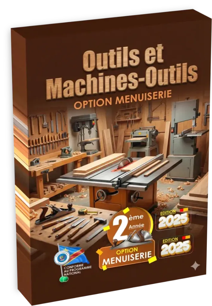 Couverture du manuel scolaire 'Outils et Machines-Outils, 2ème Année, Option Menuiserie'