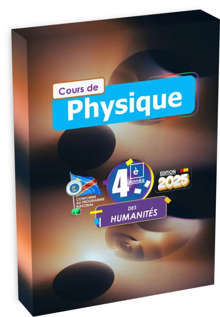 Couverture du manuel de Physique pour la 4ème année des humanités en RDC.
