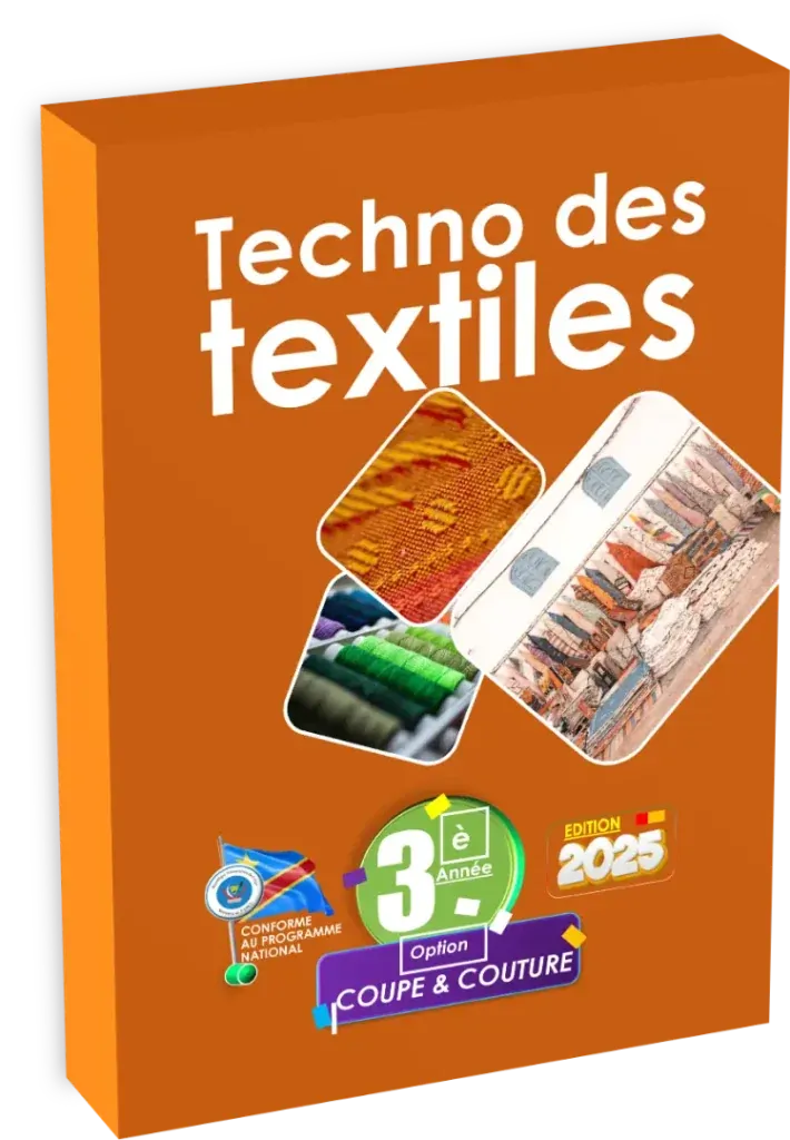 Couverture du manuel de Technologie des Textiles 3ème année, section Coupe et Couture.