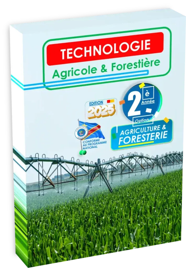 Couverture du manuel de Technologie Agricole et Forestière pour la 2ème année, option Agriculture et Foresterie.