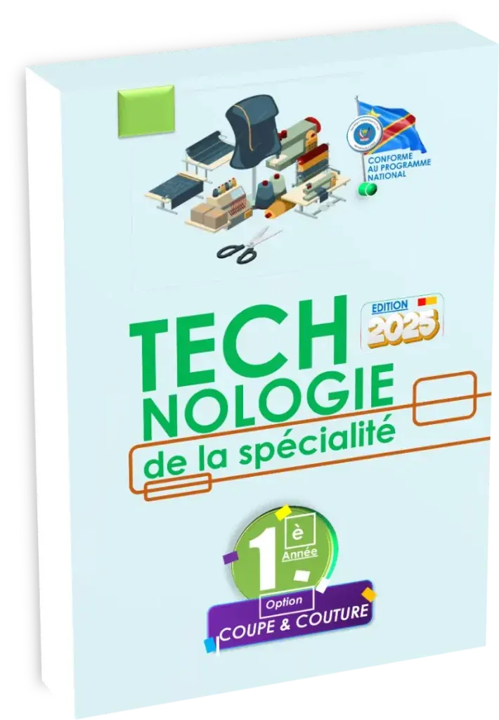 Couverture du manuel de Technologie de la Spécialité, 1ère année Coupe et Couture.