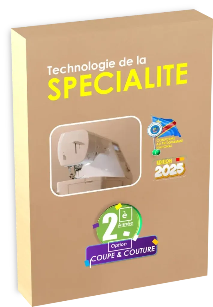 Couverture du manuel de Coupe Théorique pour la 4ème année de la section Coupe et Couture.