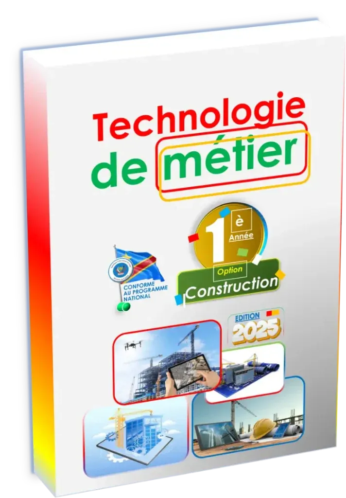 Couverture du manuel scolaire Technologie de Métier 1ère Année Construction, édition 2025.