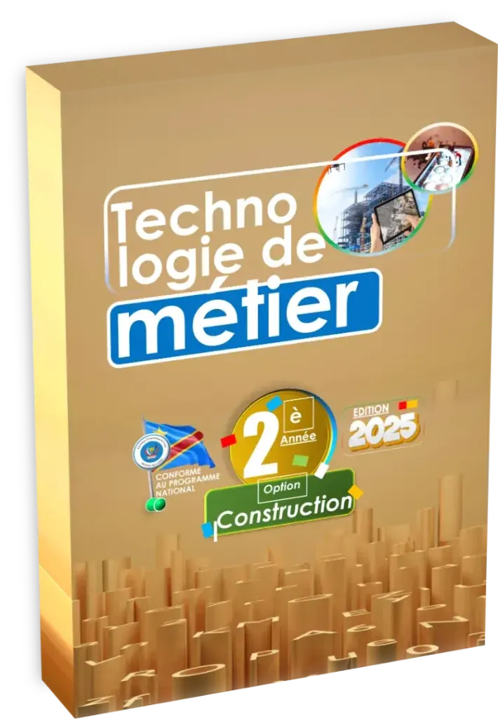 Couverture du manuel de Technologie de Métier 2ème année Construction, édition 2025.