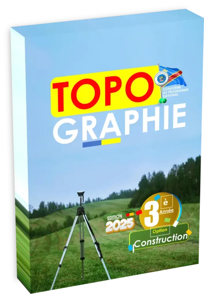 Couverture du manuel de Topographie 3ème année Construction.